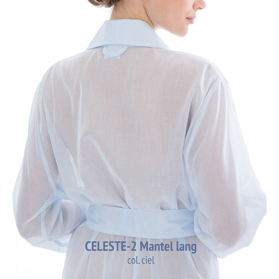 Celestine Celeste 2 Long Wrap Robe - Blue