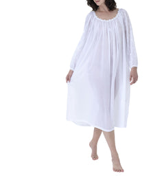 Celestine Daisy 3 Long Sleeve Gown - White