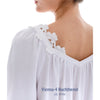 Celestine Vienna 4 Long Flannel Gown - White