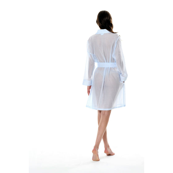 Celestine Celeste 2 Short Wrap Robe - Blue