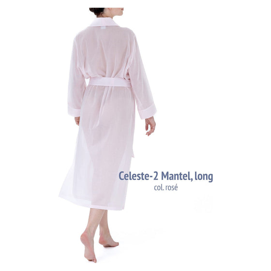 Celestine Celeste 2 Long Wrap Robe - Rose