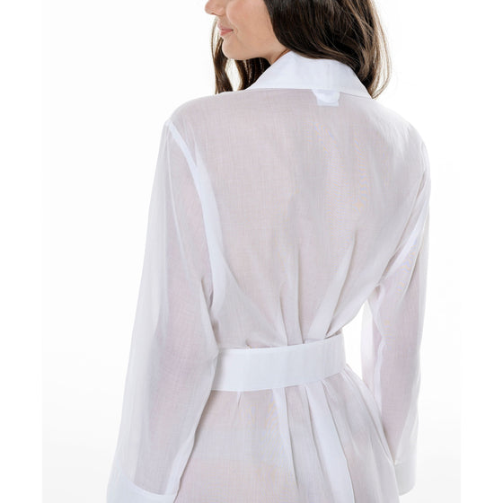 Celestine Celeste 2 Short Wrap Robe - White