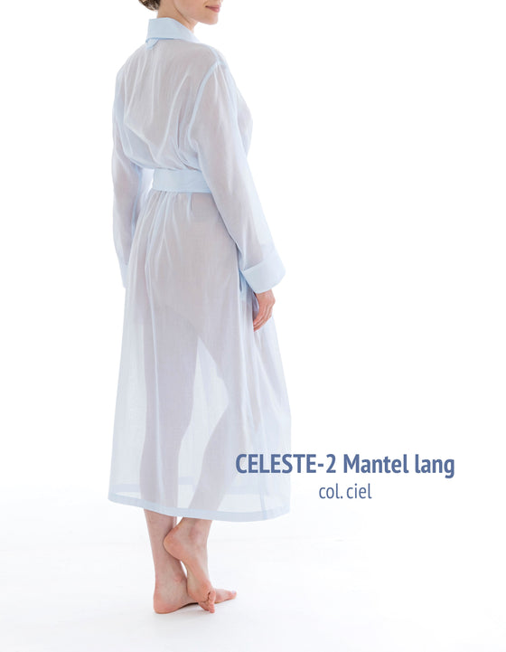 Celestine Celeste 2 Long Wrap Robe - Blue