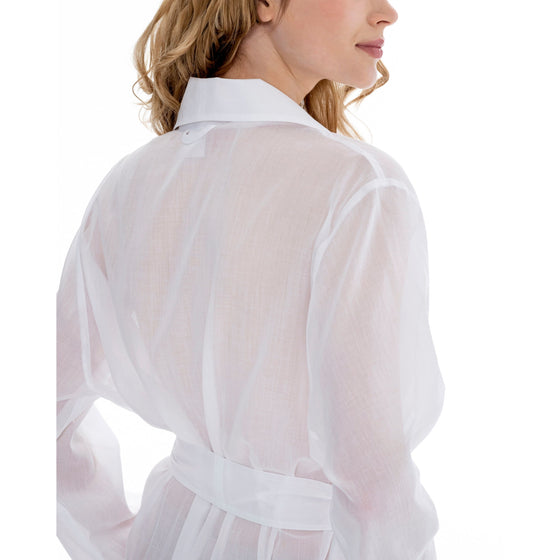 Celestine Celeste 2 Long Wrap Robe - White