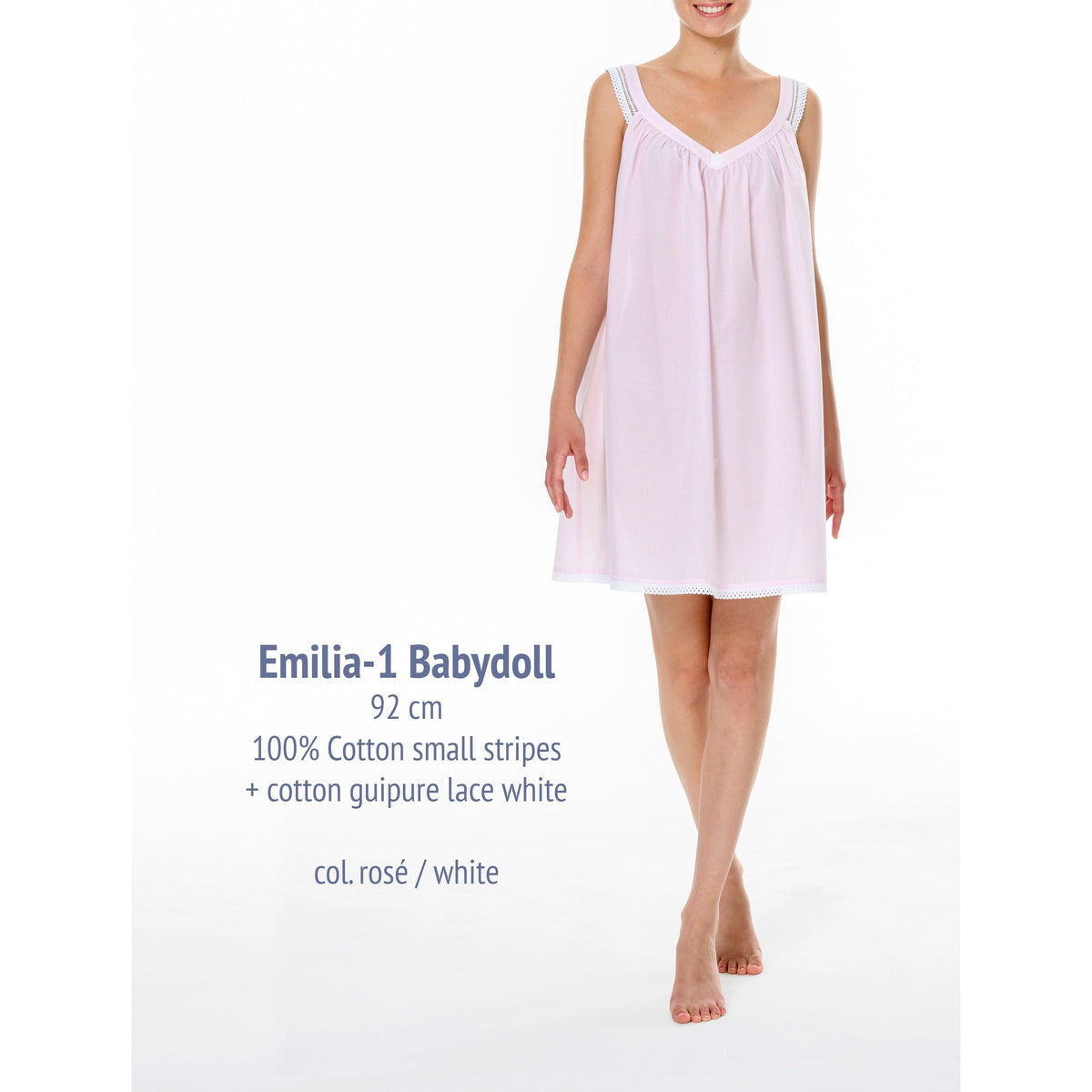 Celestine Emilia 1 Babydoll - Rose – Bits of Lace Fine Lingerie