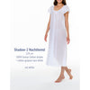 Celestine Shadow 2 Long Gown - White
