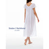 Celestine Shadow 2 Long Gown - White