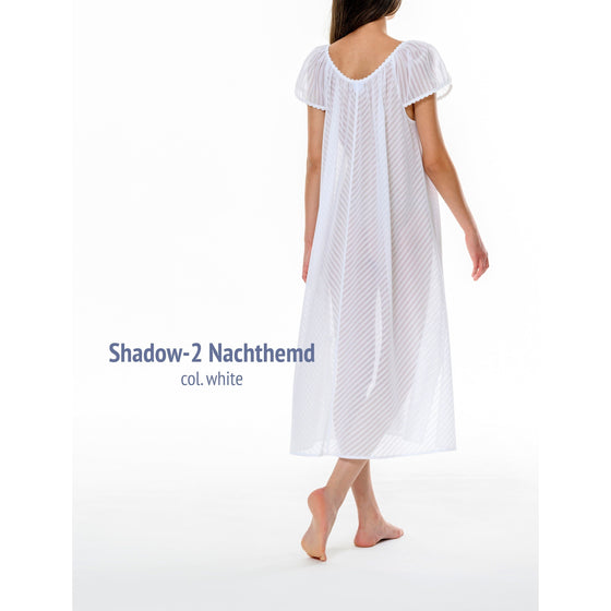 Celestine Shadow 2 Long Gown - White