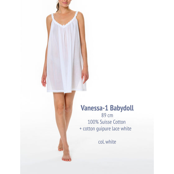 Celestine Vanessa 1 Babydoll - White