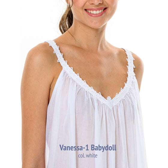 Celestine Vanessa 1 Babydoll - White