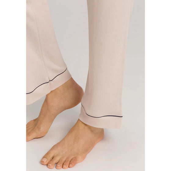 Hanro Natural Comfort Long PJ Set - Almond