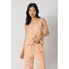 BedHead Cotton Poplin Cropped PJ Set - Deco Sunset