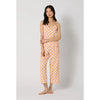 BedHead Cotton Poplin Cropped PJ Set - Deco Sunset