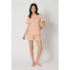 BedHead Cotton Poplin Shorty PJ Set - Sunset Deco