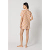 BedHead Cotton Poplin Shorty PJ Set - Sunset Deco