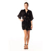 Christine Faberge Velvet Short Robe - Kohl