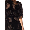 Christine Faberge Velvet Short Robe - Kohl
