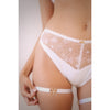 Nette Rose Daisy Dainty Thigh Garters - White
