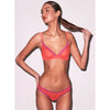 Fleur Du Mal Sheer Tulle Demi Bra - Coral