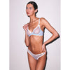 Fleur Du Mal Sheer Tulle Thong - Light Sky