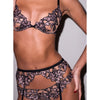 Fleur Du Mal Lily Embroidery Demi Bra- Leopard Lily
