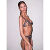 Fleur Du Mal Lily Embroidery Demi Bra- Leopard Lily