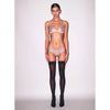 Fleur Du Mal Lily Embroidery Thong - Platinum