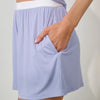 Lunya Soft Modal Rib Tee Short Set - Quiet Lilac