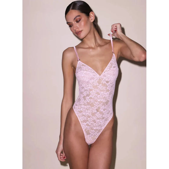 Fleur Du Mal Le Stretch Wireless Bodysuit - Ballet Pink