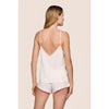 Eberjey Frida Cami Shorty PJ Set - Ivory/Pink Nectar