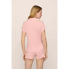Eberjey Gisele Shorty PJ Set - Pink/Ivory