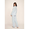 Eberjey Gisele Long Sleeve PJ Set - Cloud Blue & Navy