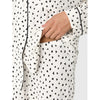 Eberjey Gisele Long Pajama Set - Little Hearts White and Black