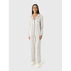 Eberjey Gisele Long Pajama Set - Little Hearts White and Black