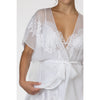 Christine Pure Chiffon Short Wrap - White