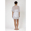 Christine Pure Chiffon Short Wrap - White