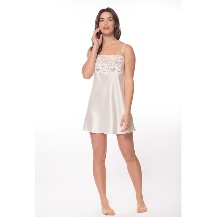 Christine Vancouver Betty Chemise - Pearl – Bits of Lace Fine Lingerie