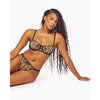 Cosabella Virna Balconette Bra - Black/Neon Viola