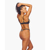 Cosabella Virna Balconette Bra - Black/Neon Viola