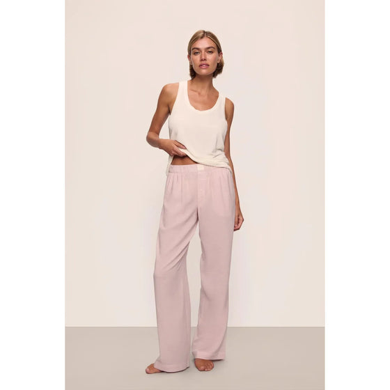 Eberjey Nautico Boxer Pants - Pink Stripes