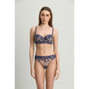 ID Sarrieri Blooming Desire Balconette Bra - Deep Blue