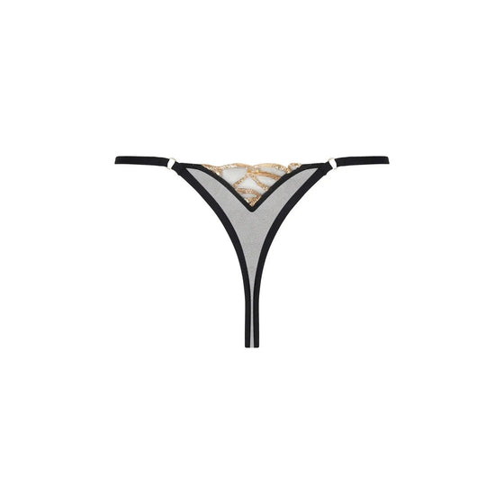 Lise Charmel Eclats D'Or Thong - Noir Or
