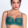Lise Charmel Sublime En Dentelle Demi Bra - Vert Princesse