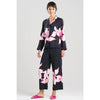Natori Orchida Notch Pajama Set - Black